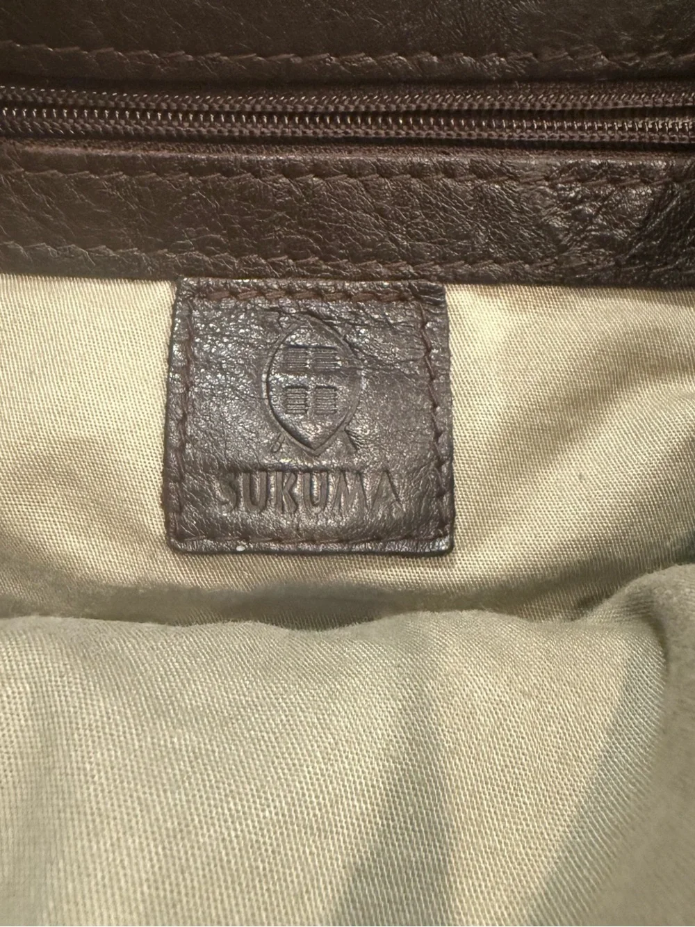 Classic Dark Brown Leather Hobo with Zebra Accent Flap